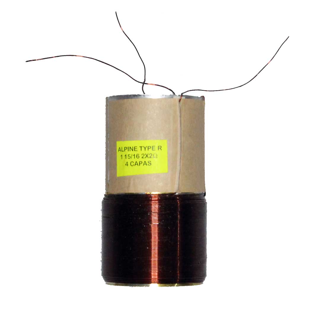 Bobina 1 15/16 tipo ALP R, Aluminio 2 Ohms 4C 4P