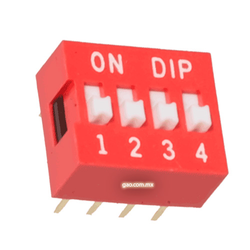 DIP Switch 4 pines