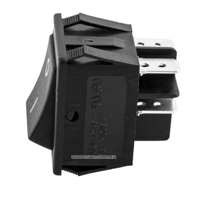 Switch Balancín 4 Patas Doble 2P 2T 125VAC 10A, 250VAC 6A