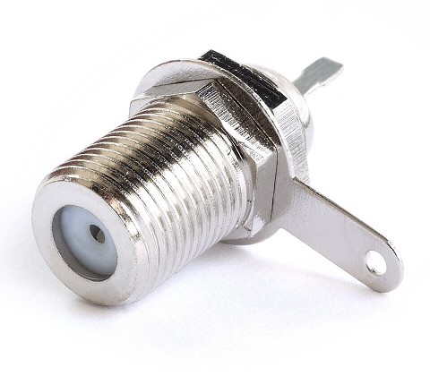 Conector Coaxial Tipo F hembra para Chasis