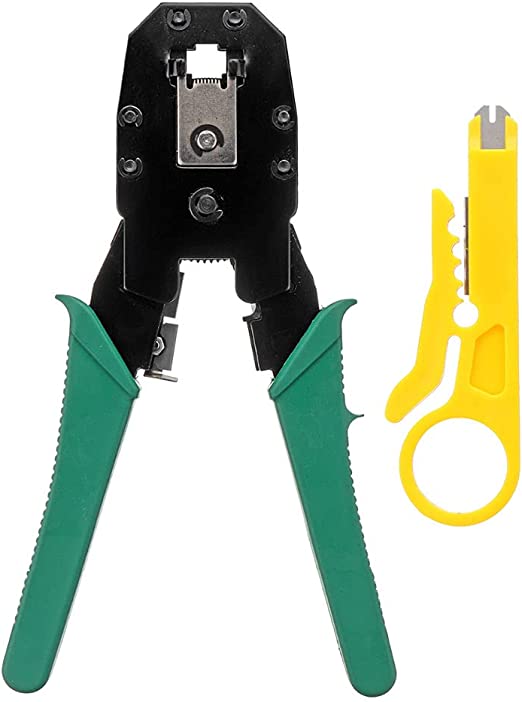 Pinza de compresión para conector RJ11, RJ12 y RJ45