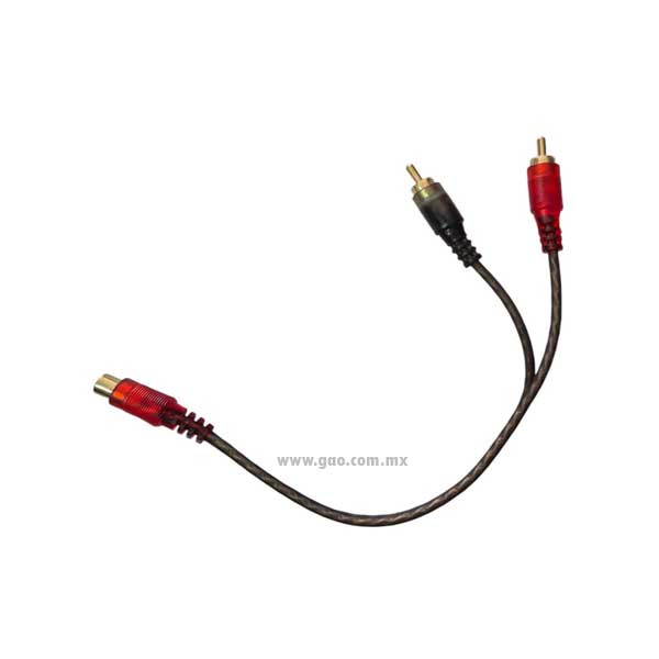 Y 2 Plugs Rca A 1 Jack Rca De 25cm Cobre