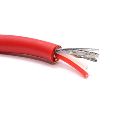 Cable para micrófono Rojo 2x24 Radox  x metro
