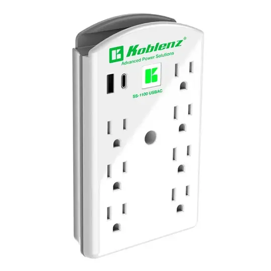 Pack Supresor de picos 1100J 7 contactos y USB