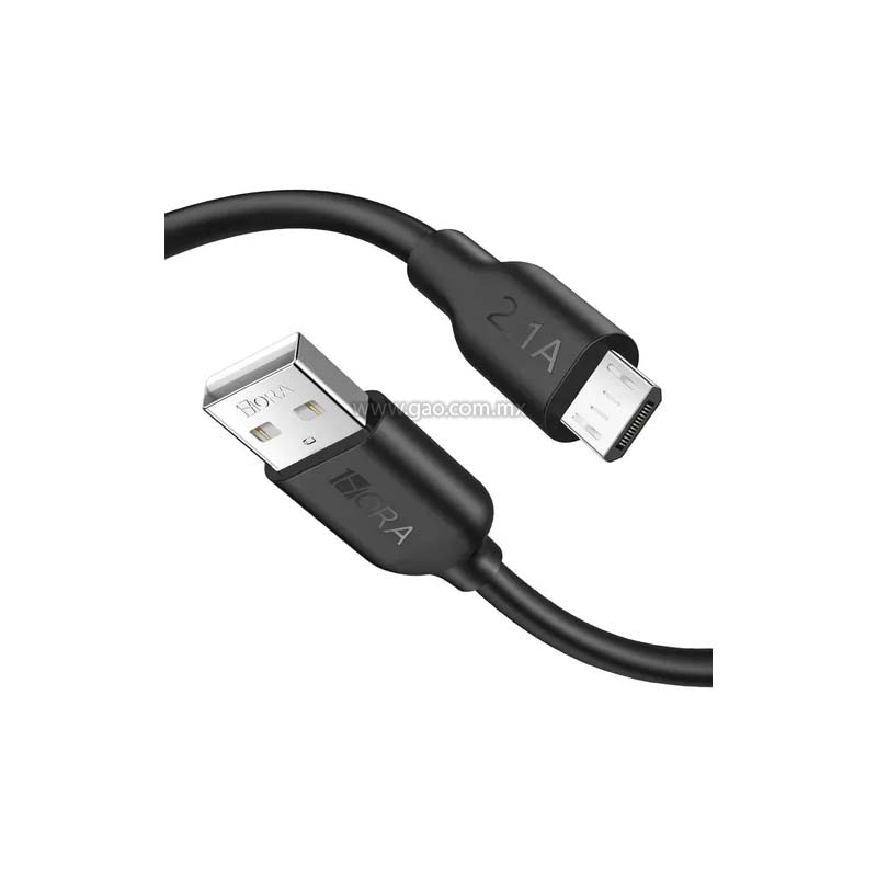 Cable USB a USB-V8 1 metro Blanco