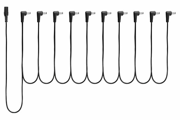 Cable jack 2.1mm a 10 plugs 2.1mm para pedales 3.25m