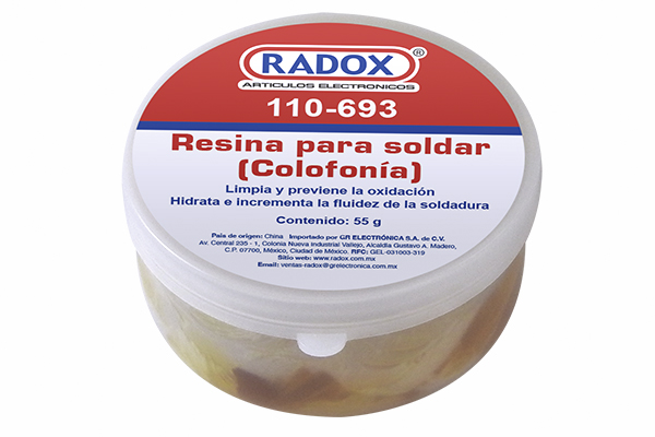 Colofonia o resina para soldar 55g