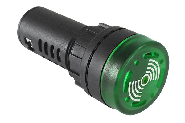 Indicador piloto 12V~24V con alarma Verde