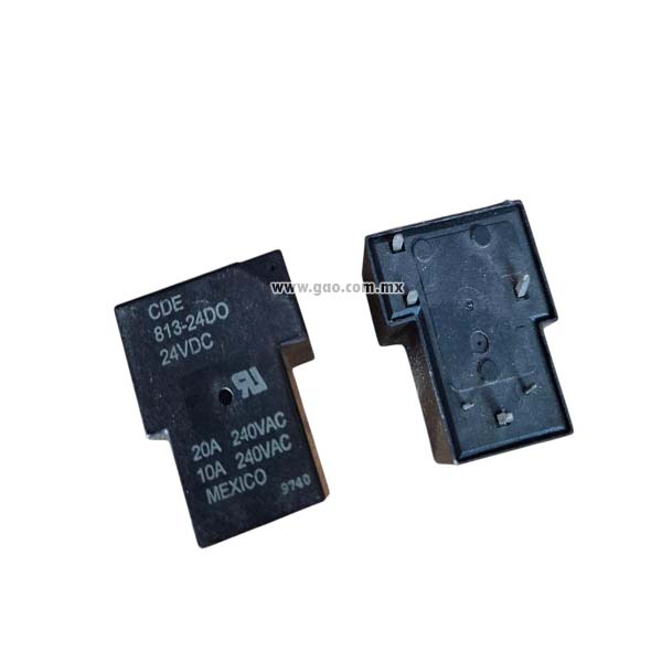 Relevador 24V / 240V 10A 10A CDE-813-24DO