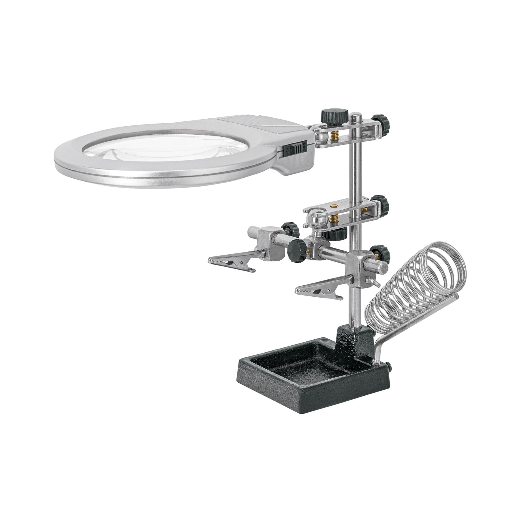 Atril con lupa bifocal y luz led