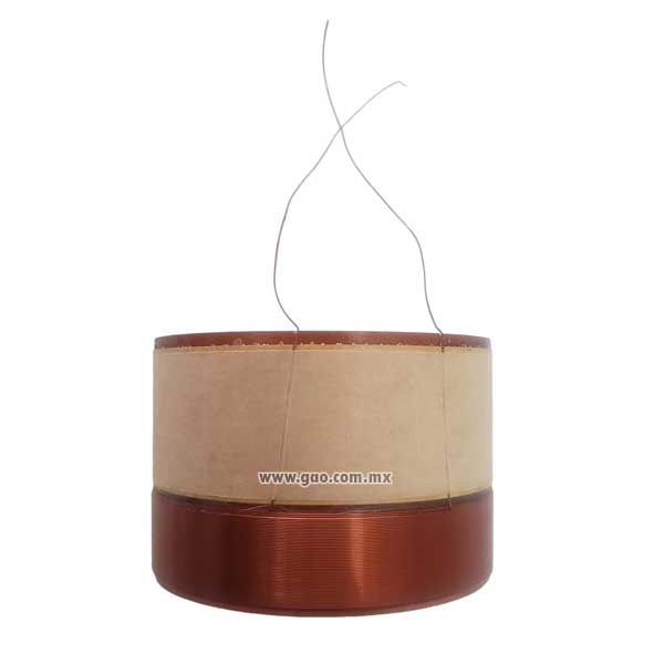 Bobina 2 5/8 tipo ML, Kapton de 4 Ohms 2 Capas 2 Puntas