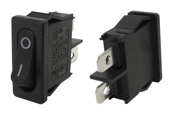 Interruptor balancín rectangular 2 pines 12A