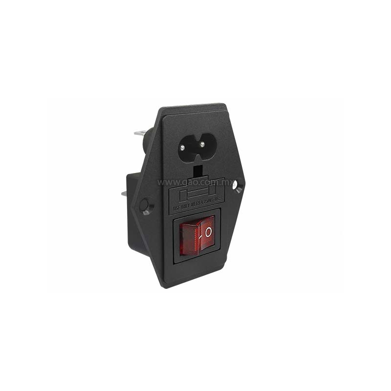 Conexión atornillable para interlock tipo 8 con interruptor y fusible