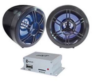 Reproductor MP3 con sistema antirrobo bluetooth para moto